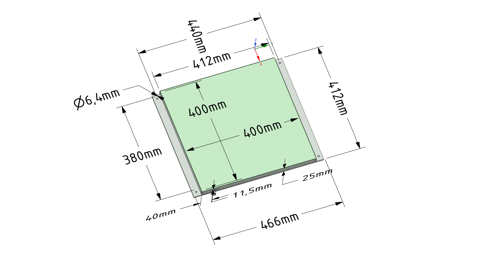 HLS233V2 Maßzeichnung